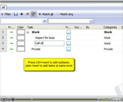 Online demo - adding to-do tasks and basic operations